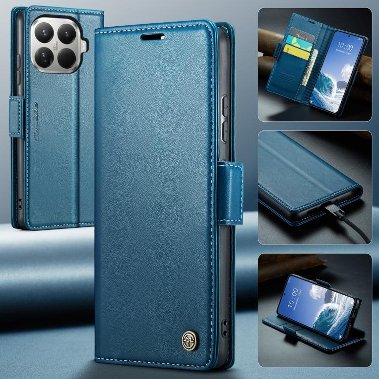 For Xiaomi 15T Pro CaseMe 023 Butterfly Buckle Litchi Texture RFID Anti-theft Leather Phone Case