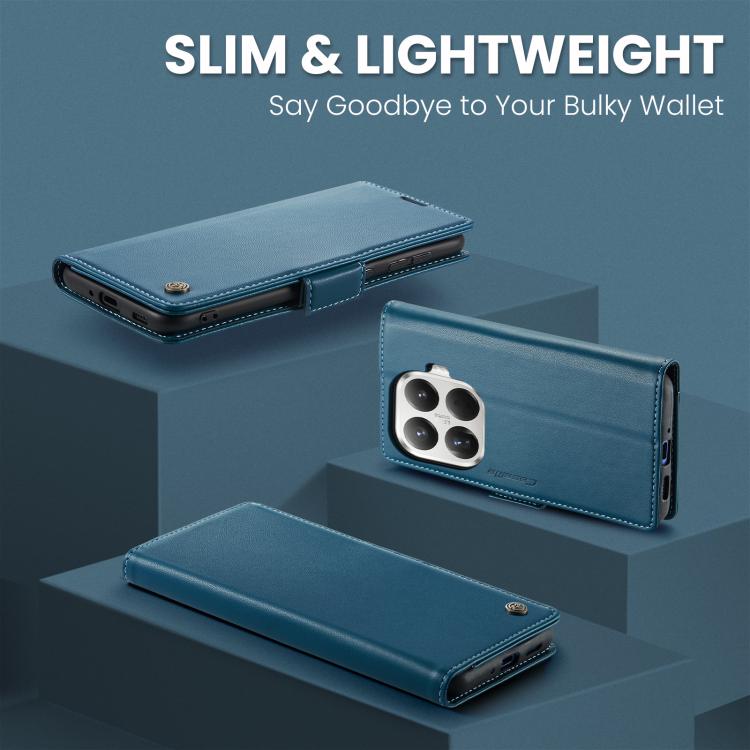 For Xiaomi 15T Pro CaseMe 023 Butterfly Buckle Litchi Texture RFID Anti-theft Leather Phone Case