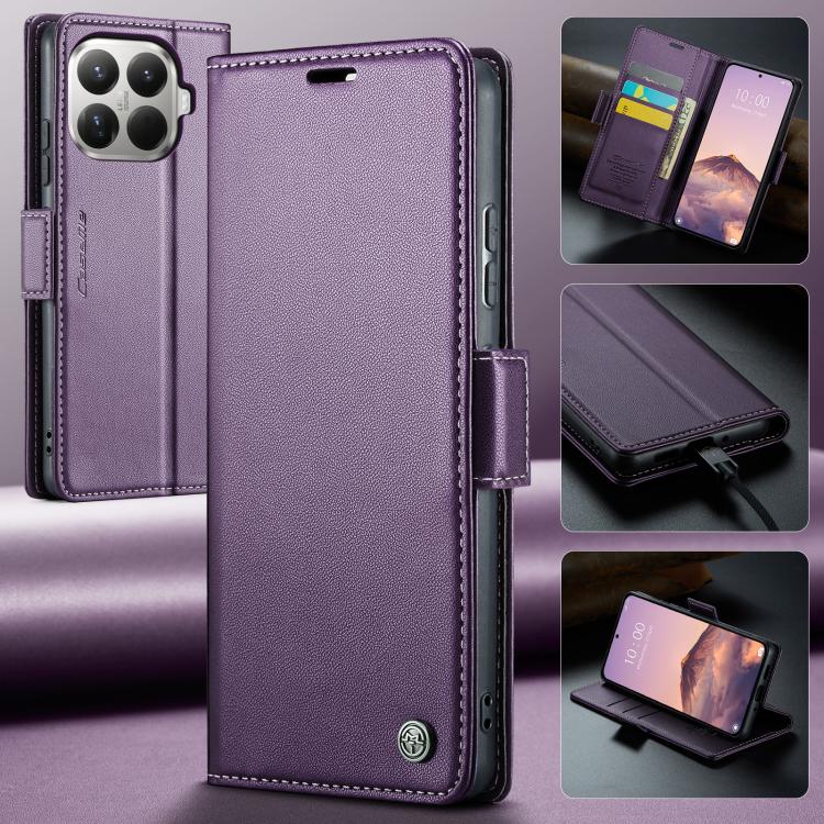 For Xiaomi 15T Pro CaseMe 023 Butterfly Buckle Litchi Texture RFID Anti-theft Leather Phone Case
