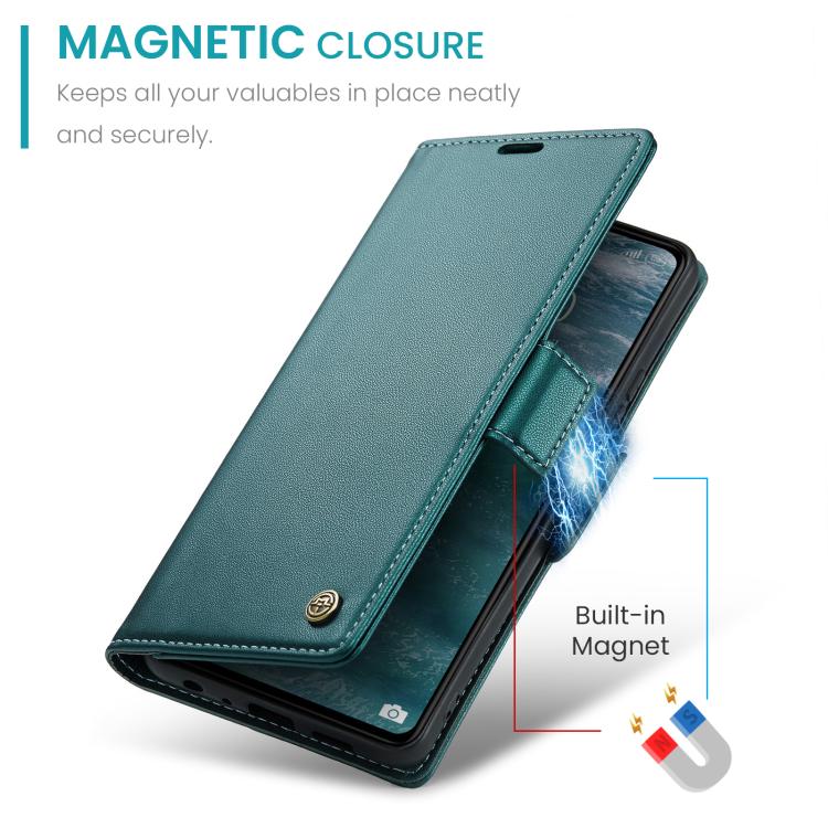 For Redmi 15C 5G / 4G EU 173mm CaseMe 023 Butterfly Buckle Litchi Texture RFID Anti-theft Leather Phone Case
