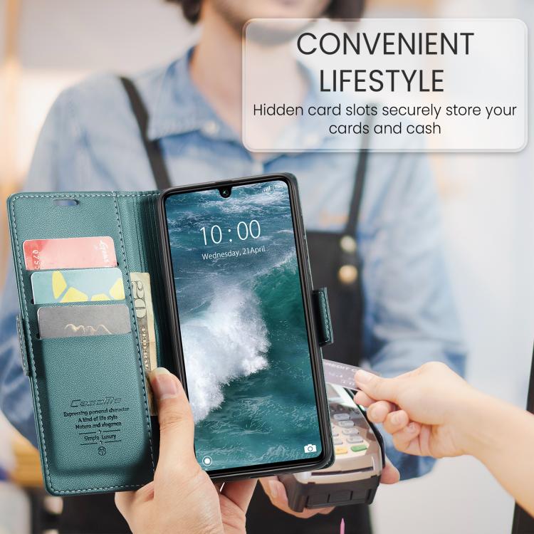 For Redmi 15C 5G / 4G EU 173mm CaseMe 023 Butterfly Buckle Litchi Texture RFID Anti-theft Leather Phone Case