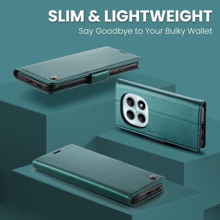 For Redmi Note 15 4G / 5G Global 164mm CaseMe 023 Butterfly Buckle Litchi Texture RFID Anti-theft Leather Phone Case