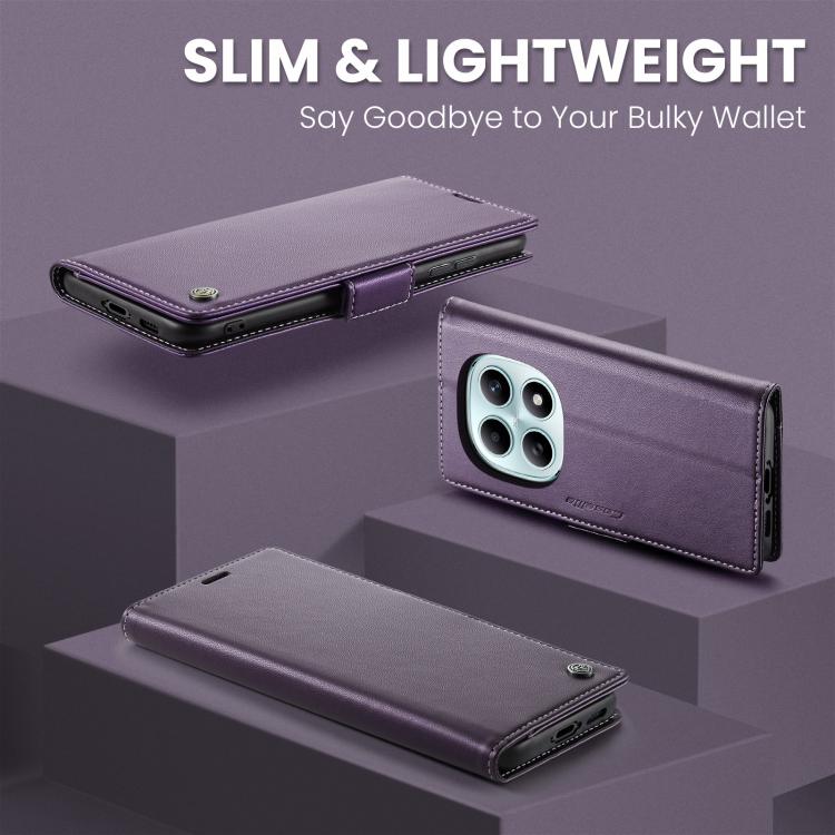 For Redmi Note 15 4G / 5G Global 164mm CaseMe 023 Butterfly Buckle Litchi Texture RFID Anti-theft Leather Phone Case