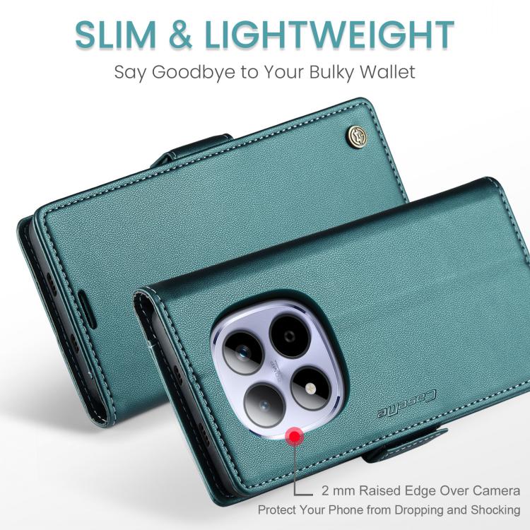 For Redmi Note 15 Pro 5G Global 163.6mm CaseMe 023 Butterfly Buckle Litchi Texture RFID Anti-theft Leather Phone Case
