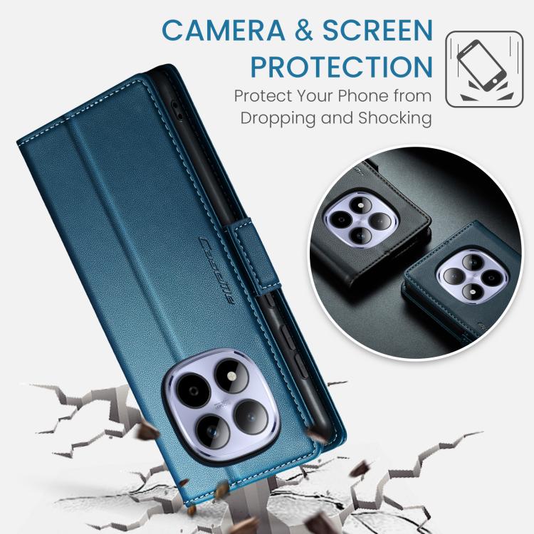 For Redmi Note 15 Pro 5G Global 163.6mm CaseMe 023 Butterfly Buckle Litchi Texture RFID Anti-theft Leather Phone Case