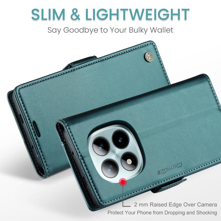 For Redmi Note 15 Pro+ 5G Global 163.3mm CaseMe 023 Butterfly Buckle Litchi Texture RFID Anti-theft Leather Phone Case