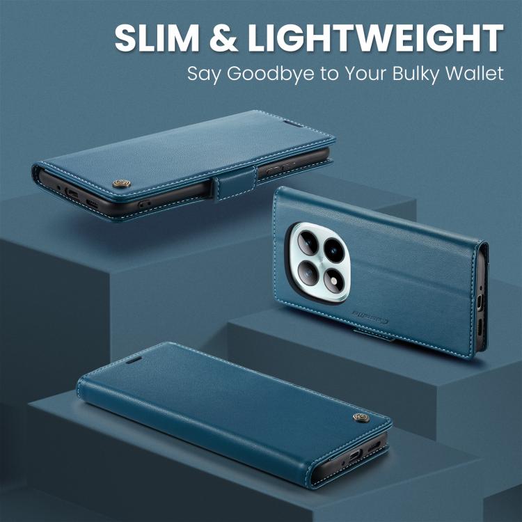 For Redmi Note 15 Pro+ 5G Global 163.3mm CaseMe 023 Butterfly Buckle Litchi Texture RFID Anti-theft Leather Phone Case