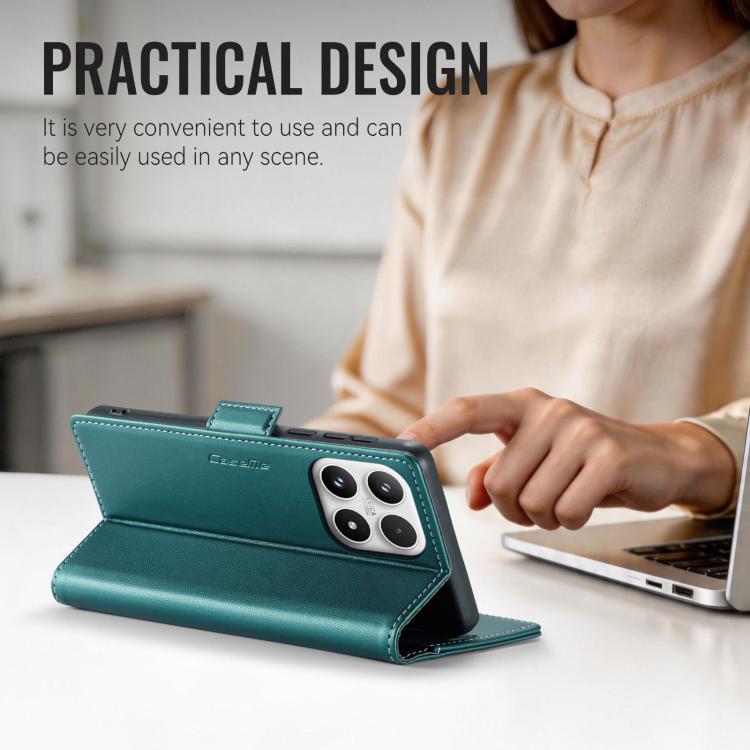 For Xiaomi 17 CaseMe 023 Butterfly Buckle Litchi Texture RFID Anti-theft Leather Phone Case