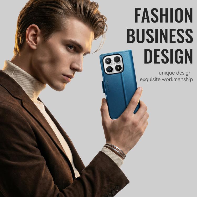 For Xiaomi 17 CaseMe 023 Butterfly Buckle Litchi Texture RFID Anti-theft Leather Phone Case