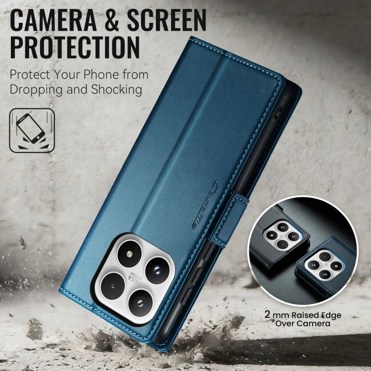 For Xiaomi 17 CaseMe 023 Butterfly Buckle Litchi Texture RFID Anti-theft Leather Phone Case