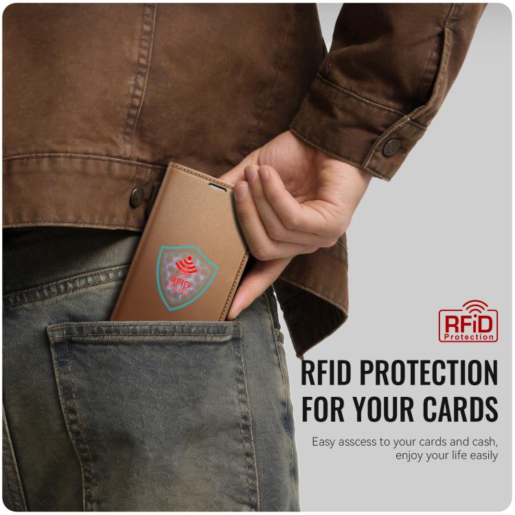 For Xiaomi 17 CaseMe 023 Butterfly Buckle Litchi Texture RFID Anti-theft Leather Phone Case