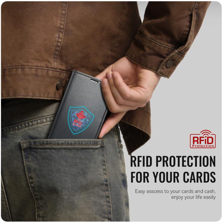 For Xiaomi 17 CaseMe 023 Butterfly Buckle Litchi Texture RFID Anti-theft Leather Phone Case