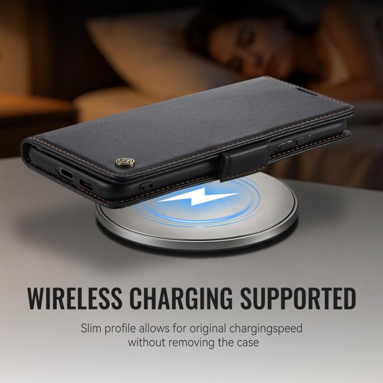 For Xiaomi 17 CaseMe 023 Butterfly Buckle Litchi Texture RFID Anti-theft Leather Phone Case