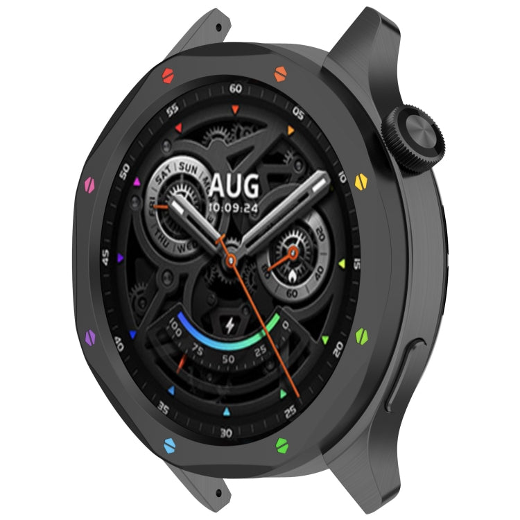 For Xiaomi Watch S4 Tempered Glass Film Hybrid Stainless Steel Watch Protective Ring