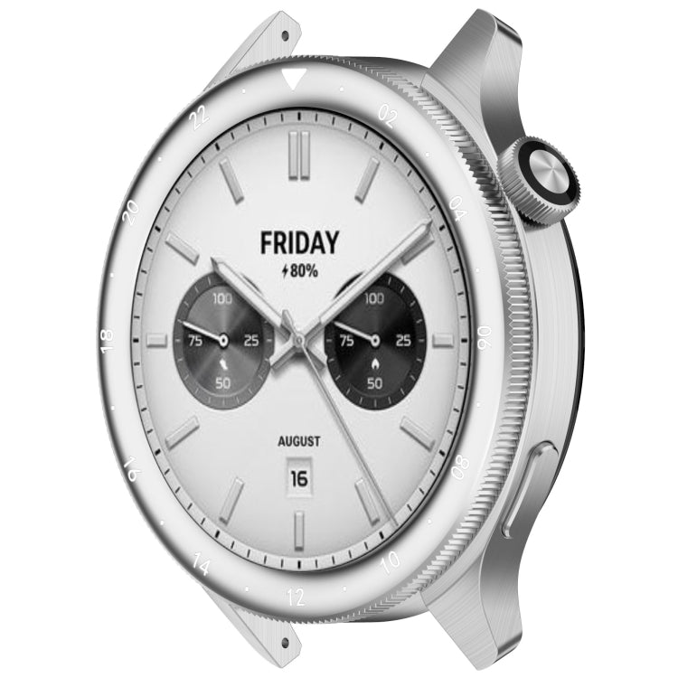 For Xiaomi Watch S4 Tempered Glass Film Hybrid Stainless Steel Watch Protective Ring