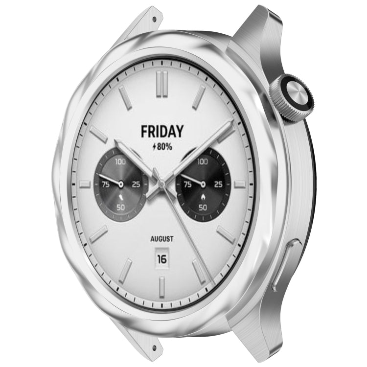 For Xiaomi Watch S4 Tempered Glass Film Hybrid Stainless Steel Watch Protective Ring