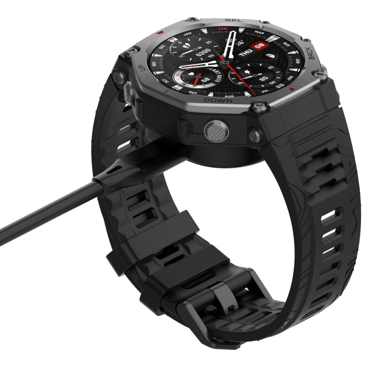 For  Amazfit T-Rex 3 / Balance 2 Type-C / USB-C Port Watch Charger Adapter Without Charging Cable - Black