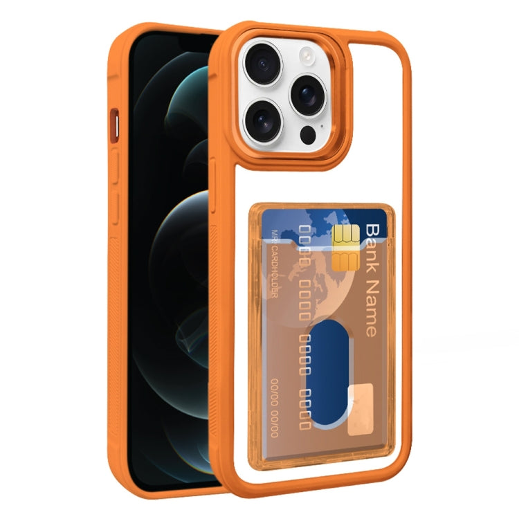 For iPhone 12 Pro Max Electroplated Card Bag Acrylic Hybrid TPU Phone Case