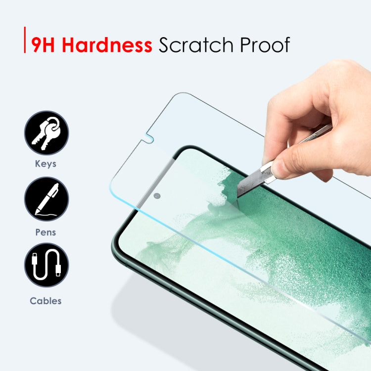 For Samsung Galaxy S22+ 5G NORTHJO A++ Screen Tempered Glass Film, Support Fingerprint Unlock