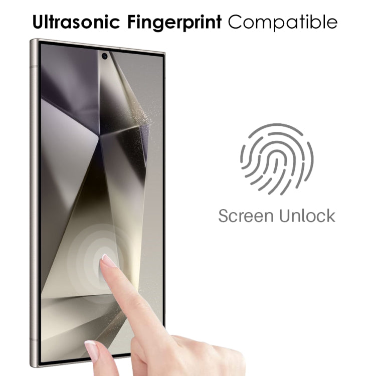 For Samsung Galaxy S24 Ultra 5G NORTHJO A++ Screen Full Glue Silk Printing Tempered Glass Film, Support Fingerprint Unlock