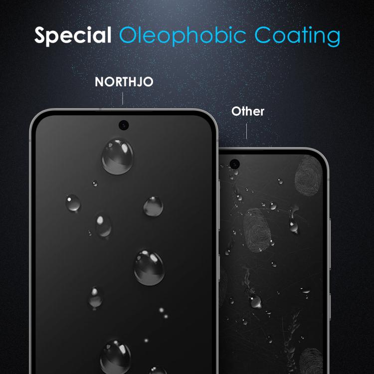 For Samsung Galaxy S25 Edge 5G NORTHJO A++ Screen Full Glue Silk Printing Tempered Glass Film, Support Fingerprint Unlock
