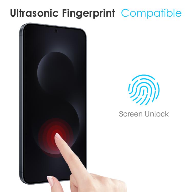 For Samsung Galaxy S26 5G NORTHJO A++ Screen Full Glue Silk Printing Tempered Glass Film, Support Fingerprint Unlock