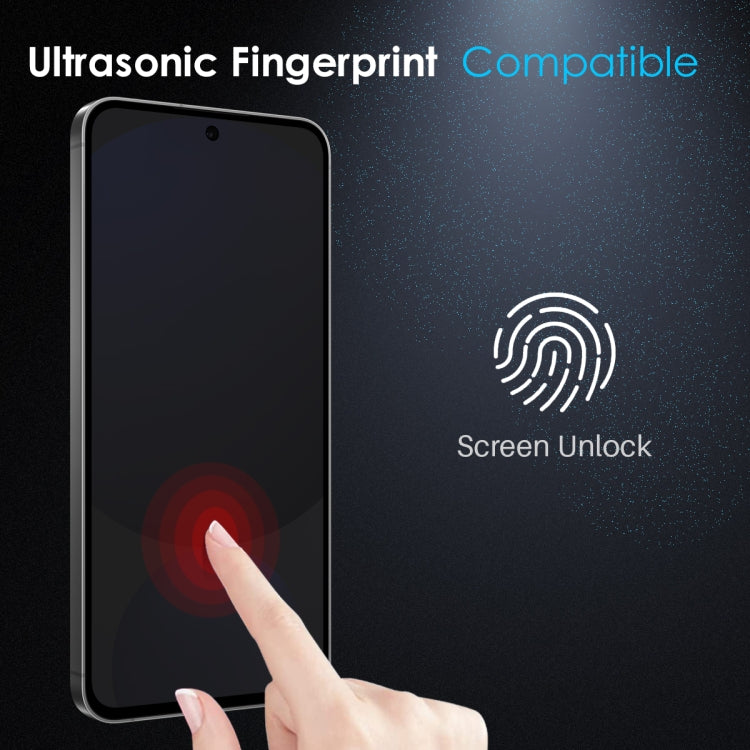 For Samsung Galaxy S25+ 5G NORTHJO A++ Privacy Screen Protector High Aluminium-Silicon Glass Film, Support Fingerprint Unlock