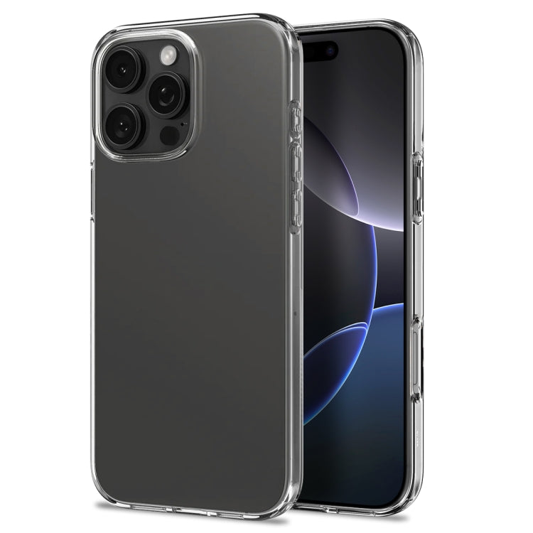 For iPhone 16 Pro Max NORTHJO 4 in 1 TPU Phone Case with Screen Film and Lens Film and Camera Control Button Cover - Clear