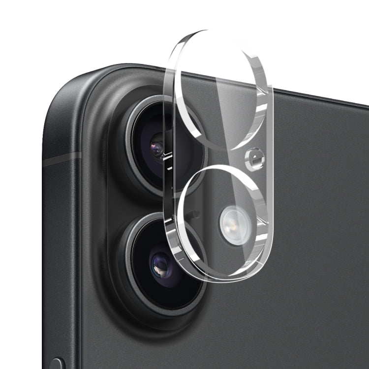 For iPhone 16 Plus NORTHJO 4 in 1 TPU Phone Case with Screen Film and Lens Film and Camera Control Button Cover - Clear