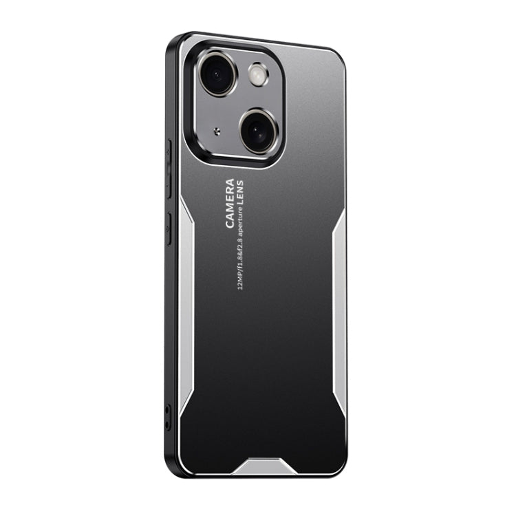 For iPhone 14 Blade Series TPU Hybrid Metal Phone Case