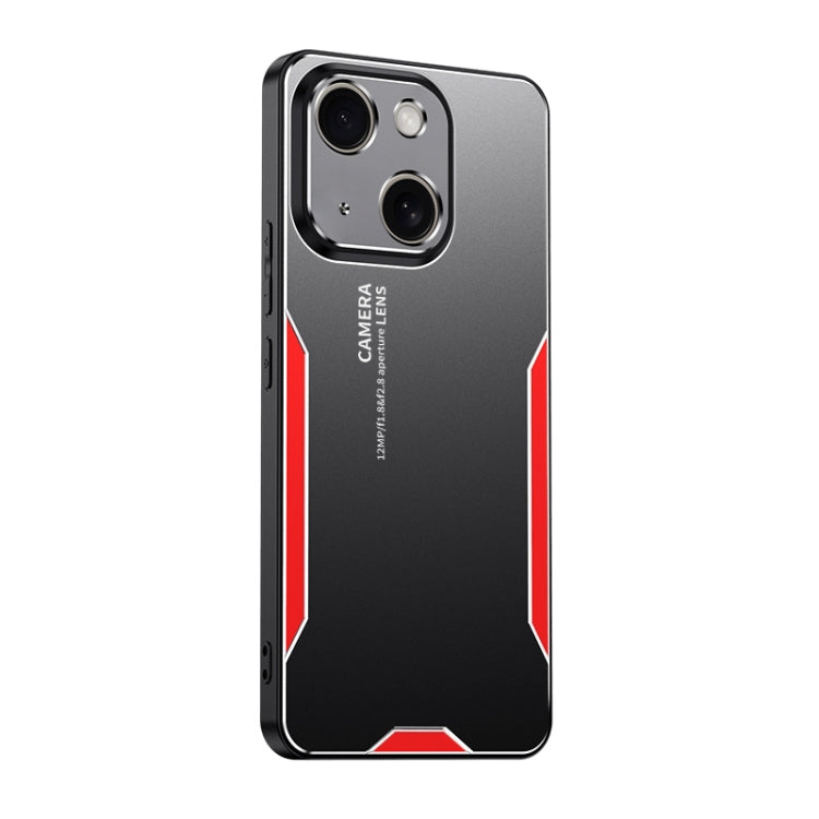 For iPhone 14 Blade Series TPU Hybrid Metal Phone Case