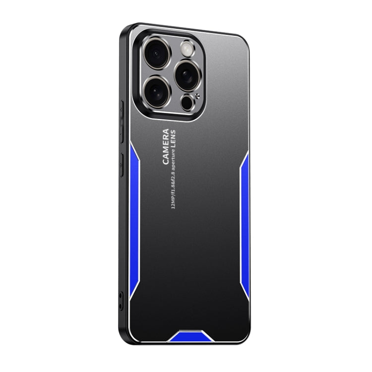 For iPhone 15 Pro Blade Series TPU Hybrid Metal Phone Case