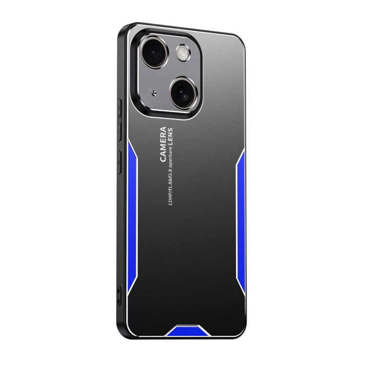 For iPhone 15 Blade Series TPU Hybrid Metal Phone Case