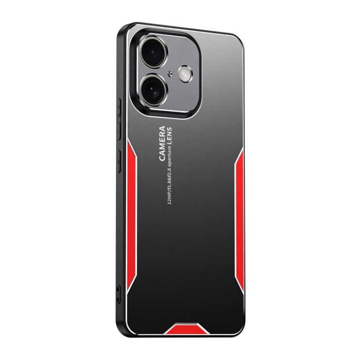 For iPhone 16 Plus Blade Series TPU Hybrid Metal Phone Case