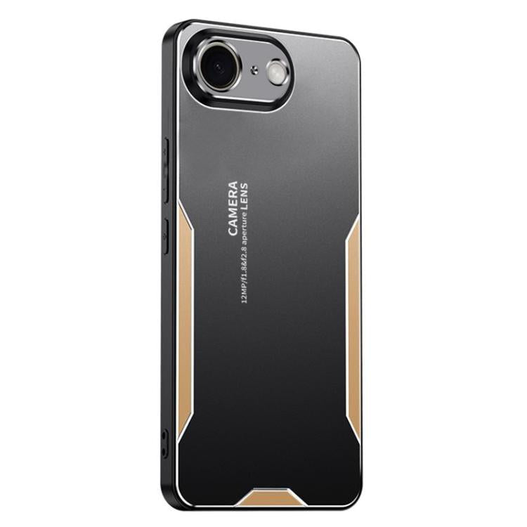 For iPhone 17e / 16e Blade Series TPU Hybrid Metal Phone Case