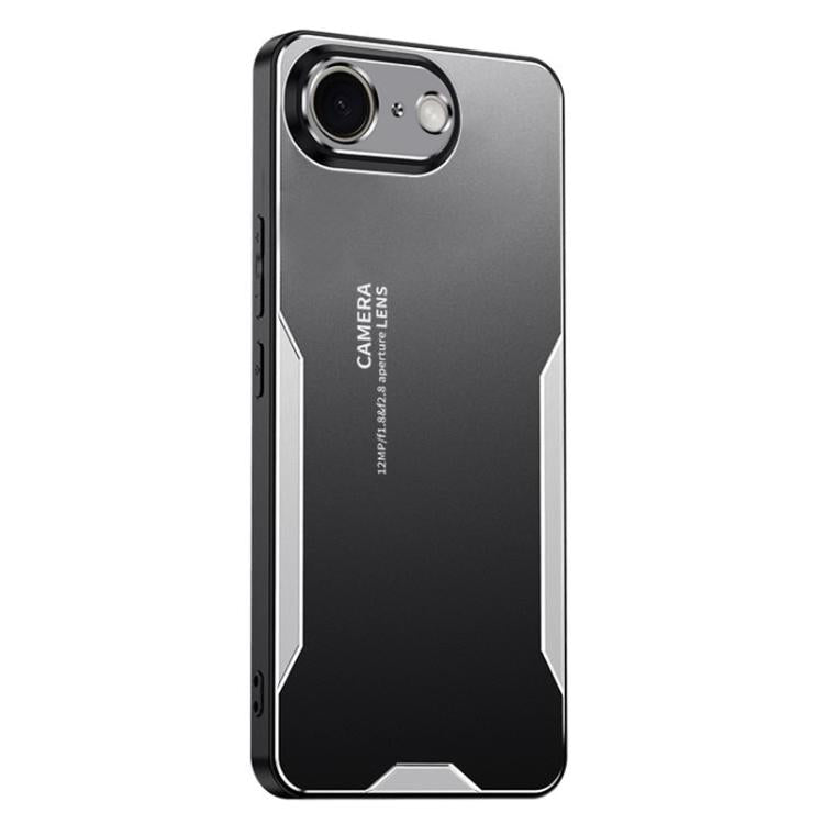 For iPhone 17e / 16e Blade Series TPU Hybrid Metal Phone Case