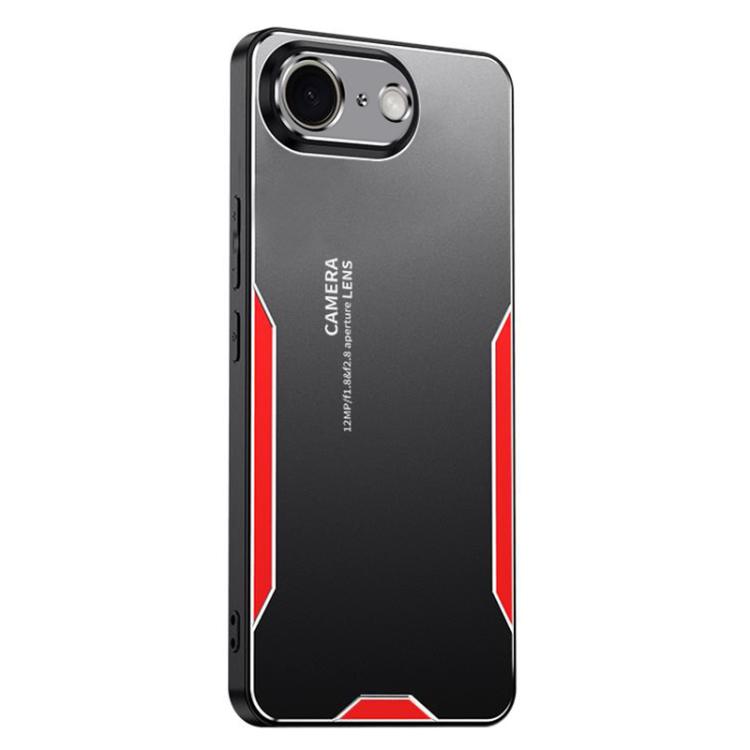 For iPhone 17e / 16e Blade Series TPU Hybrid Metal Phone Case