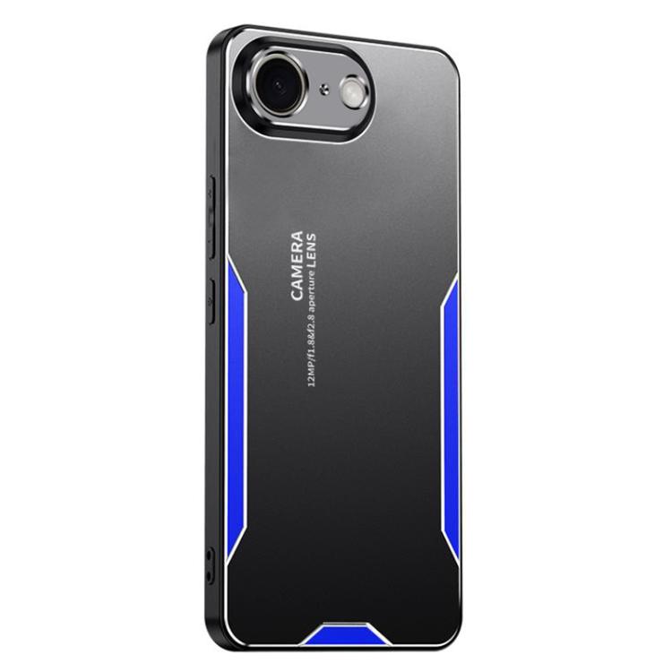 For iPhone 17e / 16e Blade Series TPU Hybrid Metal Phone Case