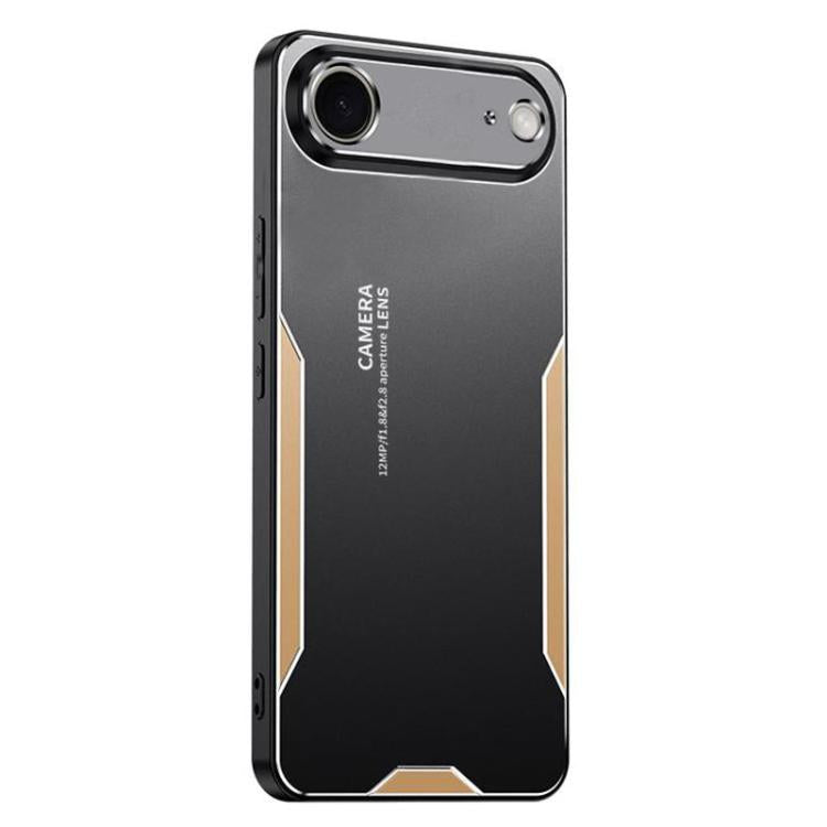 For iPhone Air Blade Series TPU Hybrid Metal Phone Case
