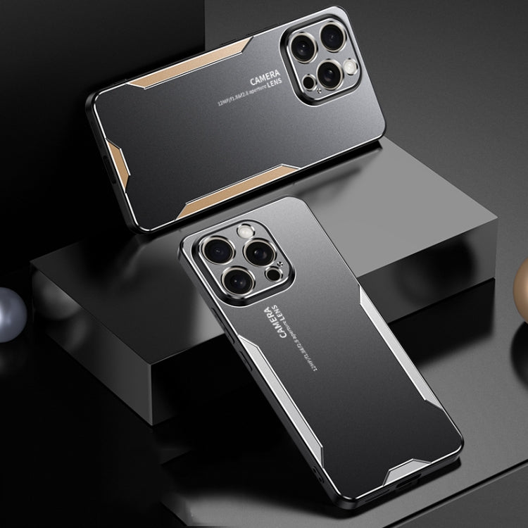 For iPhone 13 Pro Blade Series TPU Hybrid Metal Phone Case