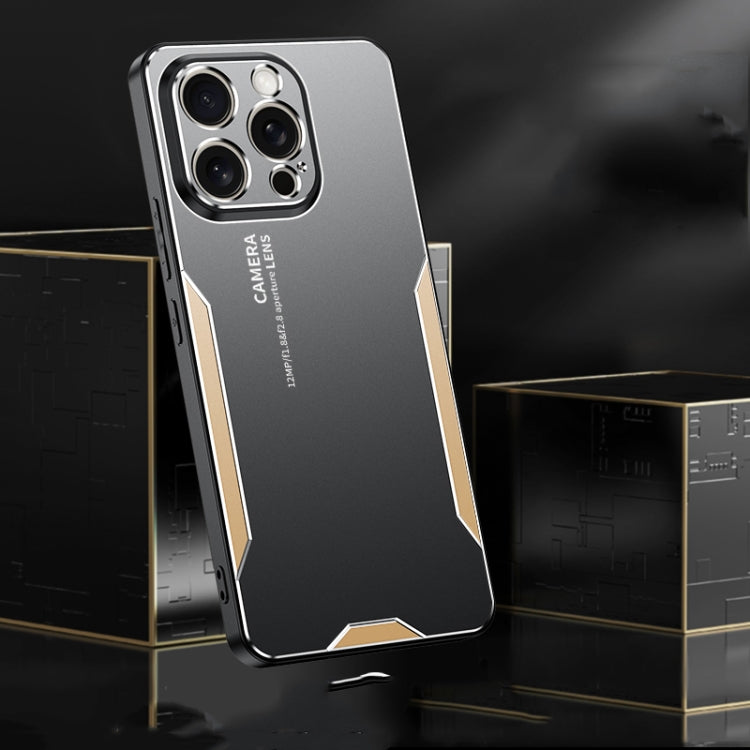 For iPhone 13 Pro Blade Series TPU Hybrid Metal Phone Case