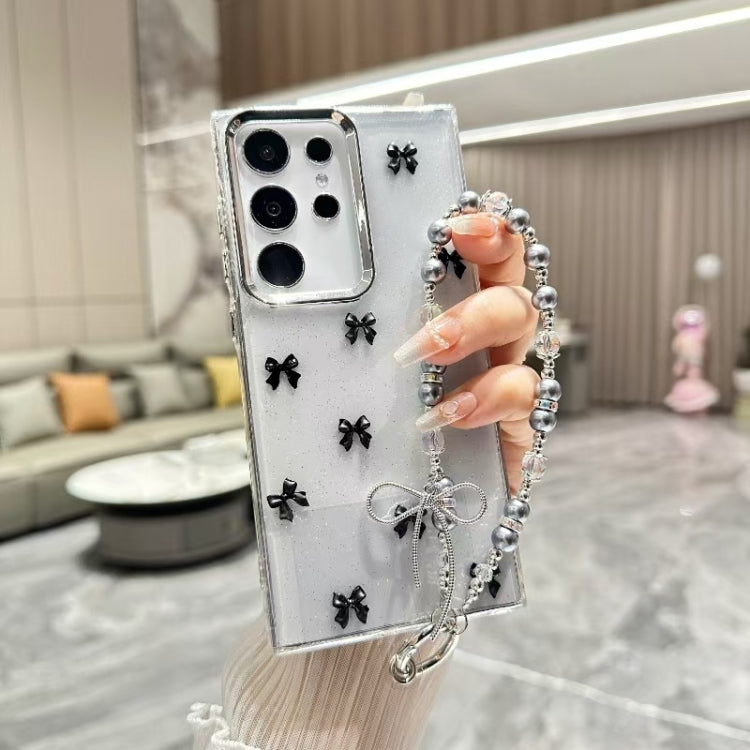 For Samsung Galaxy S23 Ultra 5G Little Fresh Bow Bracelet Chain TPU Phone Case