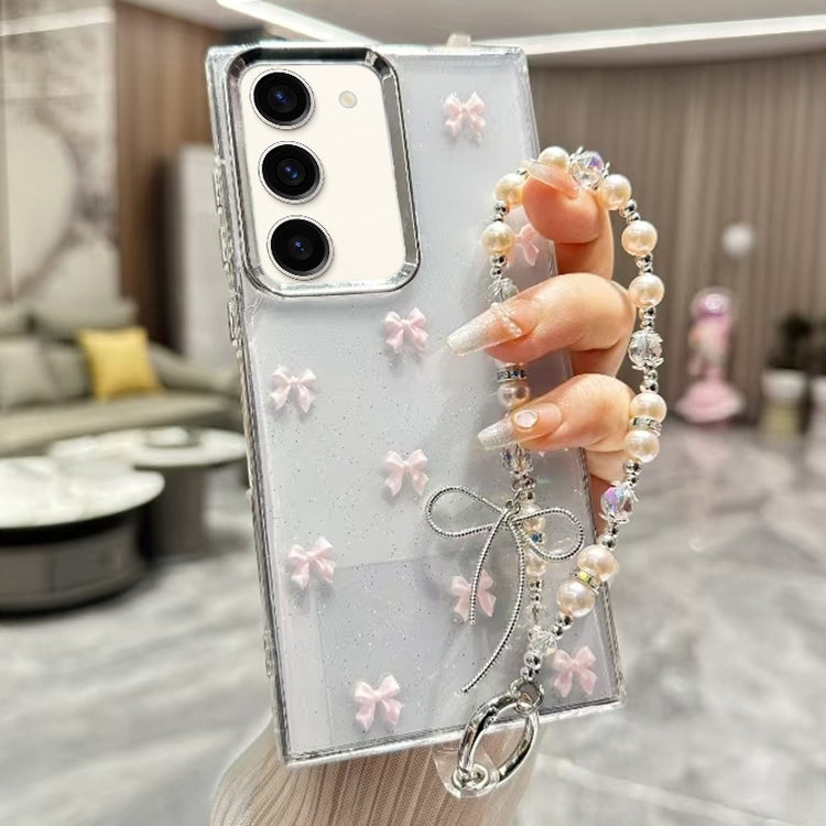 For Samsung Galaxy S22+ 5G Little Fresh Bow Bracelet Chain TPU Phone Case