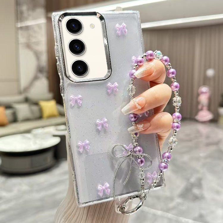 For Samsung Galaxy A25 5G Little Fresh Bow Bracelet Chain TPU Phone Case
