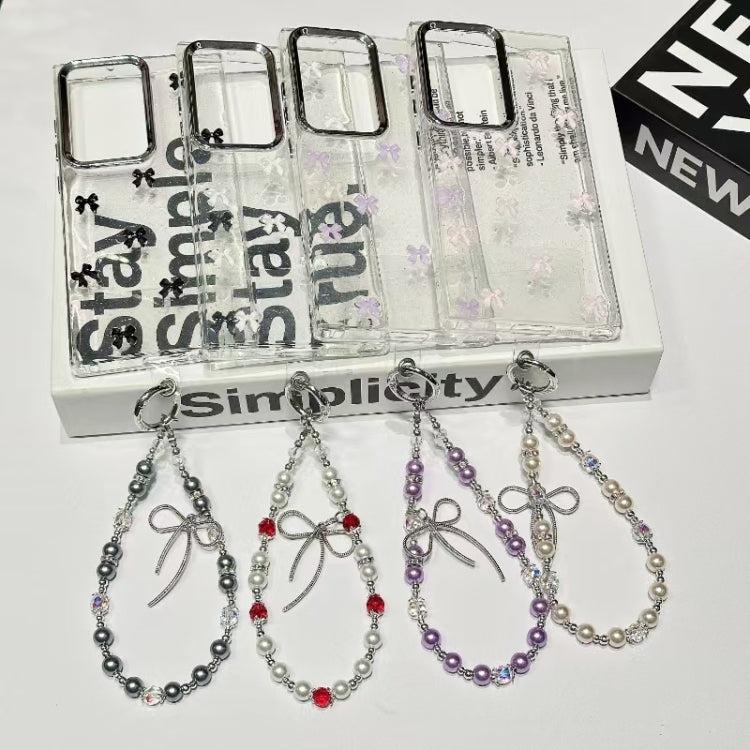 For Samsung Galaxy A55 Little Fresh Bow Bracelet Chain TPU Phone Case