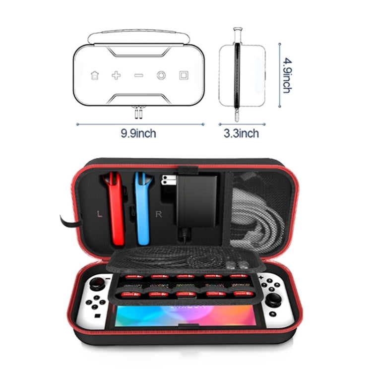 OIVO IV-SW188 Portable EVA Storage Bag for Nintendo Switch Series - Red