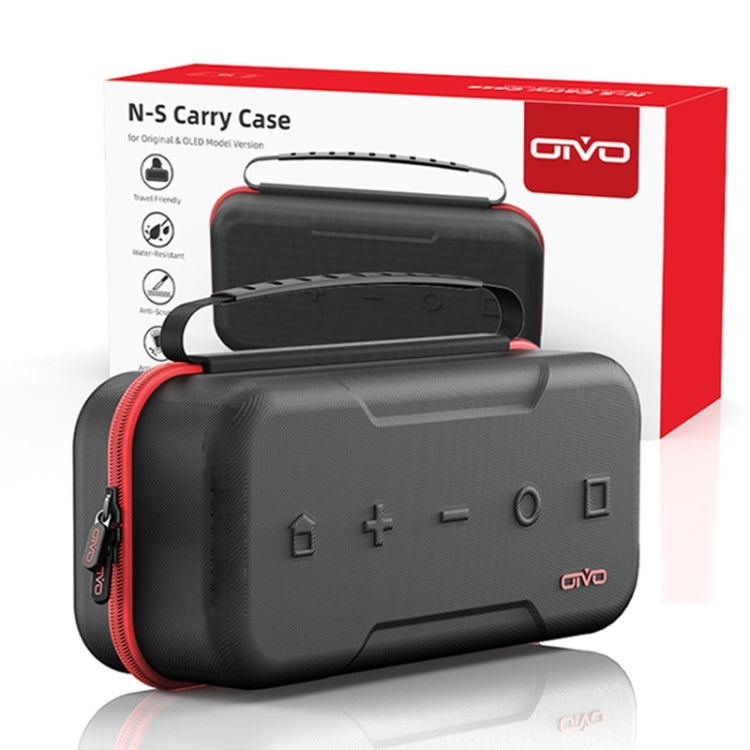 OIVO IV-SW188 Portable EVA Storage Bag for Nintendo Switch Series - Red