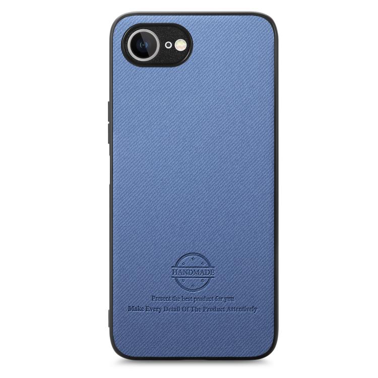 For iPhone 17e / 16e Twill Fabric Leather Skin Back Phone Case
