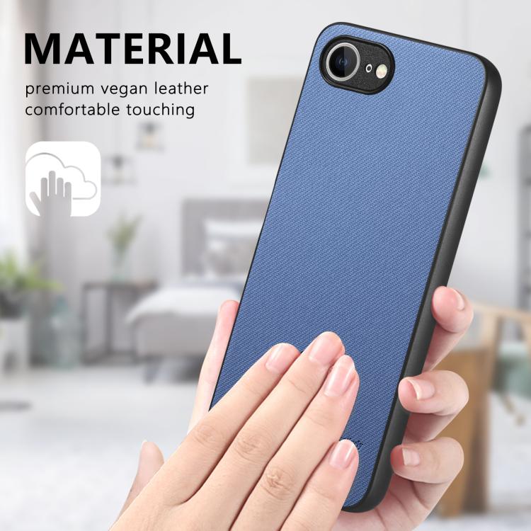 For iPhone 17e / 16e Twill Fabric Leather Skin Back Phone Case