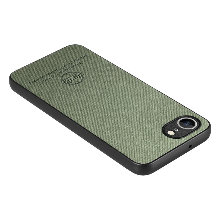 For iPhone 17e / 16e Twill Fabric Leather Skin Back Phone Case